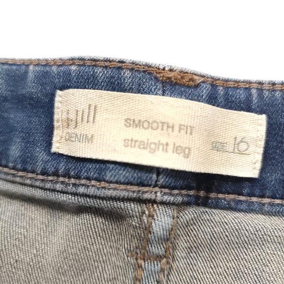 J Jill Smooth Fit Jeans Straight Leg Womens Blue Pants Medium Wash Woman Size 16 - Picture 4 of 9